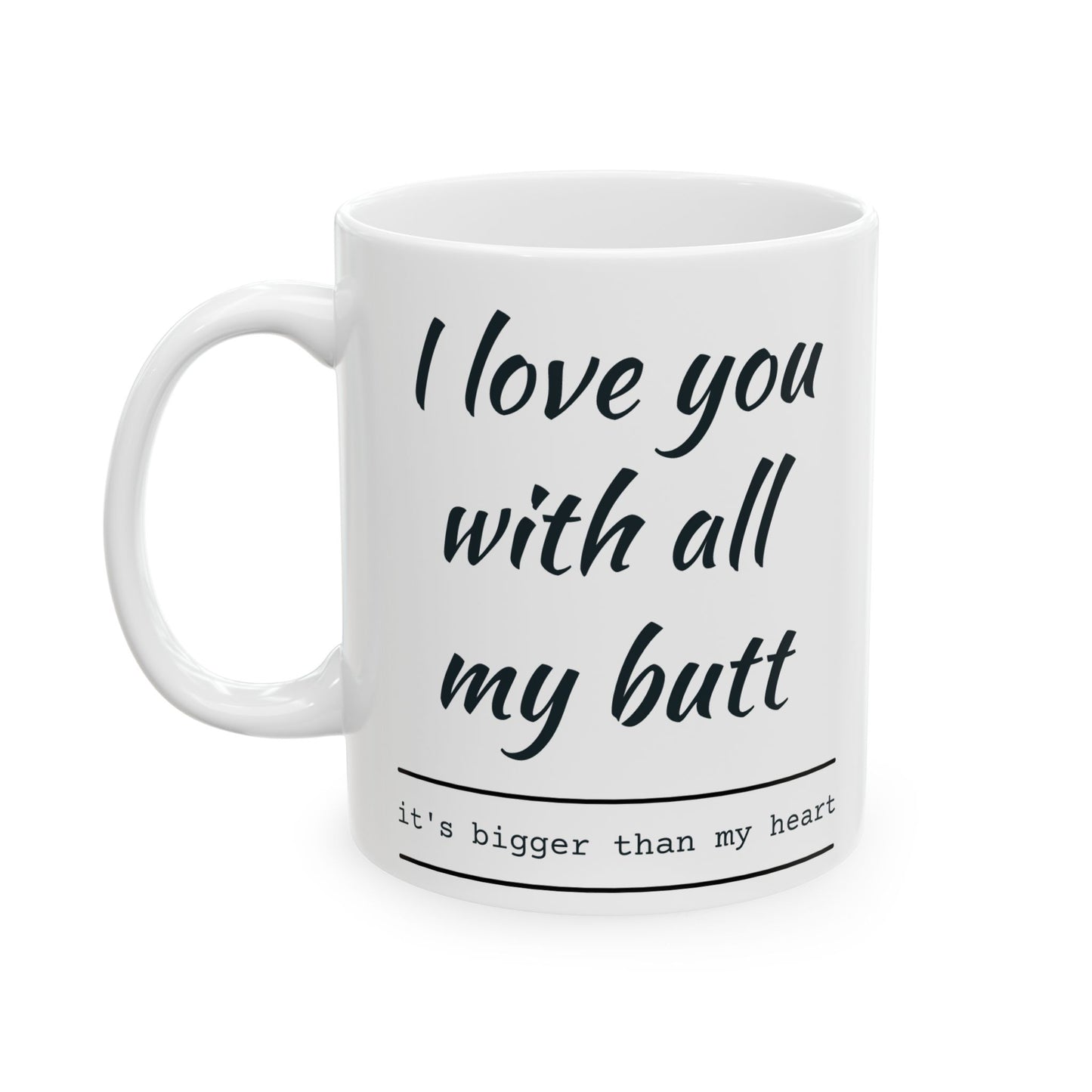 Heartfelt Love Ceramic Mug - Perfect Gift for Valentine's Day or Mother's Day