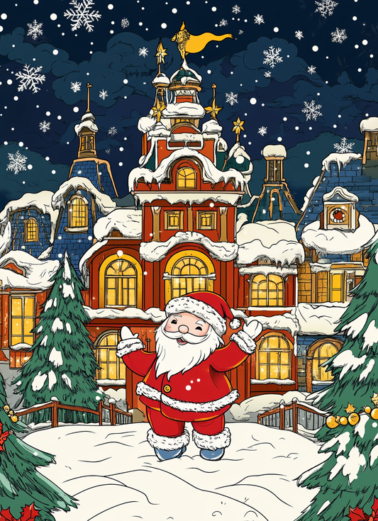 100 Beautiful Fantasy Christmas Coloring Pages - Digital Download