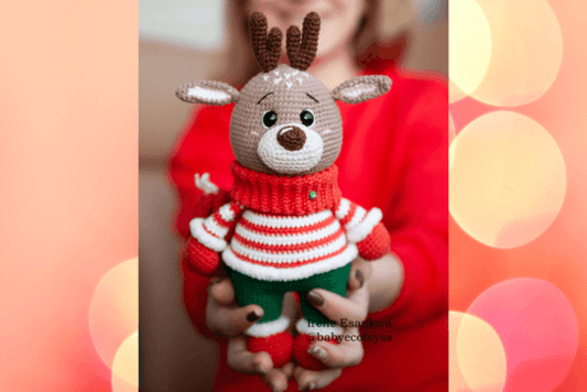 Cute Reindeer Crochet Pattern - Digital Download