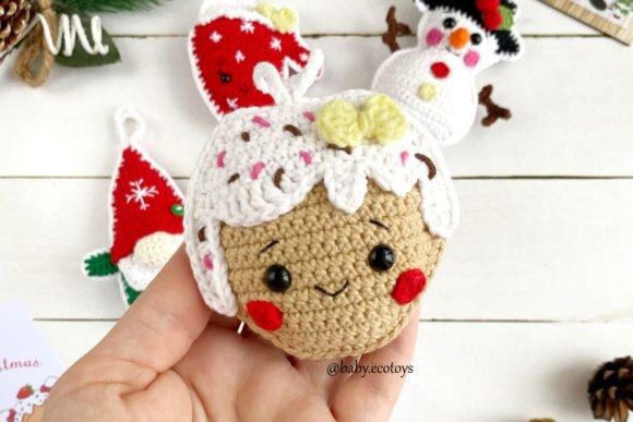 5 Cute Christmas Ornament Crochet Patterns - Digital Download