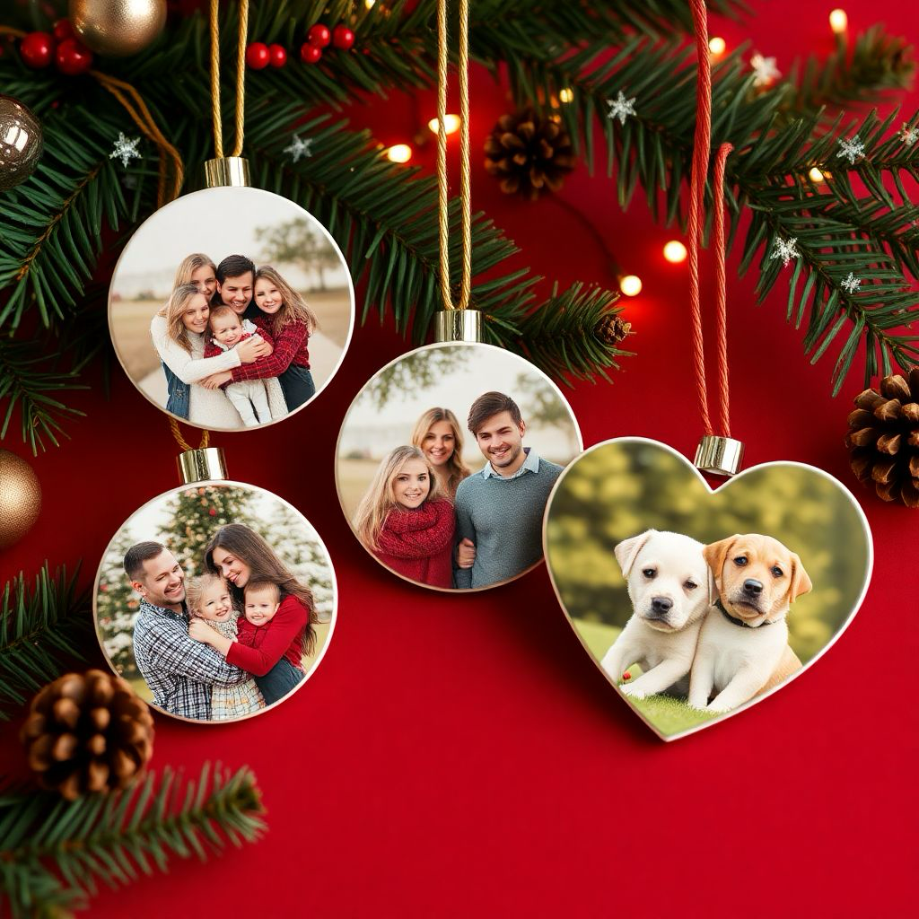 Custom Photo Christmas Ornaments - Personalized Holiday Keepsakes