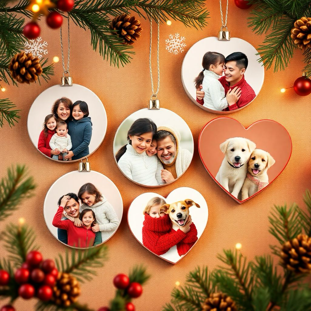 Custom Photo Christmas Ornaments - Personalized Holiday Keepsakes