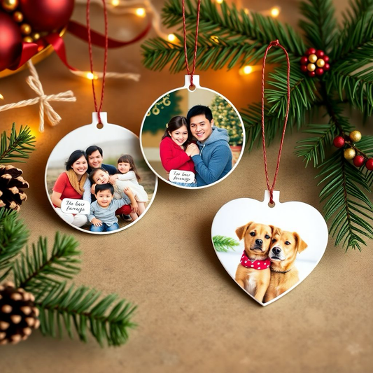 Custom Photo Christmas Ornaments - Personalized Holiday Keepsakes