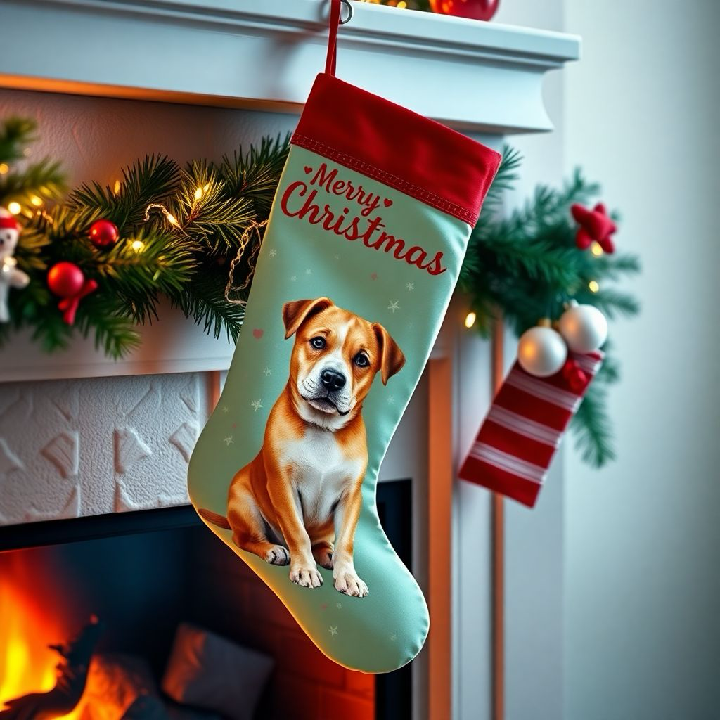 Custom Photo Christmas Stocking - Personalized Holiday Design