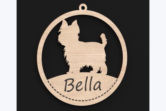 Personalized Laser-Cut Wooden Pet Ornament