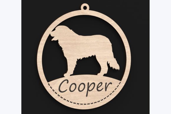 Personalized Laser-Cut Wooden Pet Ornament